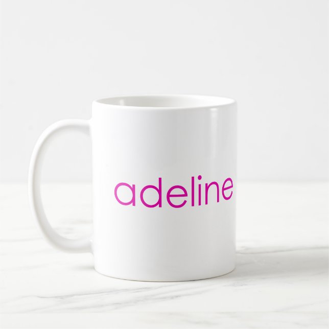 Caneca De Café Adeline nome pessoal (Esquerda)