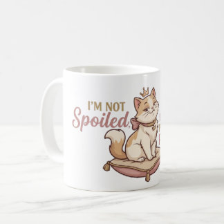 Caneca De Café Adesivo Almofada Real Gato Mimado