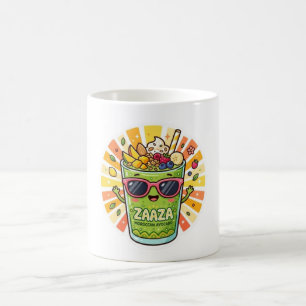 Caneca De Café Adesivo de Abacate de Verão Kawaii Marroquino Zaaz