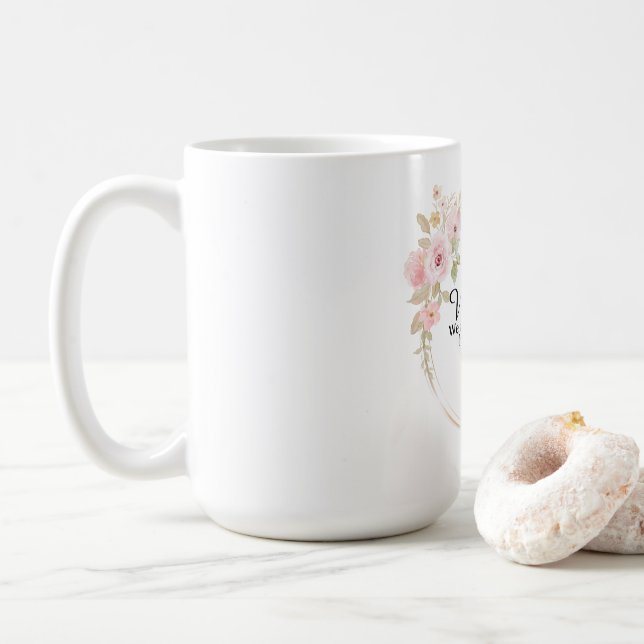 Caneca De Café Adesivo de Boas-Vindas (Com Donut)
