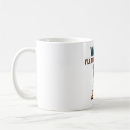 Caneca De Café Adesivo de Bulldogue Francês 'Passear? Vou Pensar 