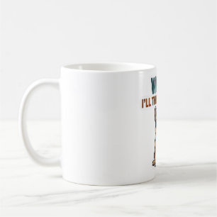 Caneca De Café Adesivo de Bulldogue Francês 'Passear? Vou Pensar 