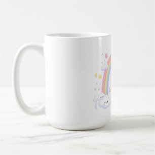 Caneca De Café Adesivo de Crianças Fofas Arco-Íris 🌈