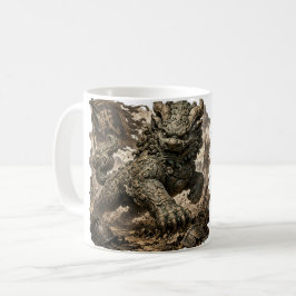 Caneca De Café Adesivo de Fantasia do Guardião da Pedra Mítica