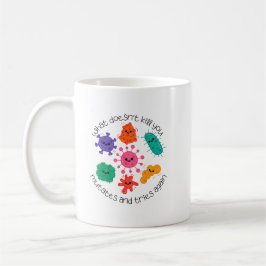 Caneca De Café Adesivo de Laboratório de Ciências de Bactérias Fo