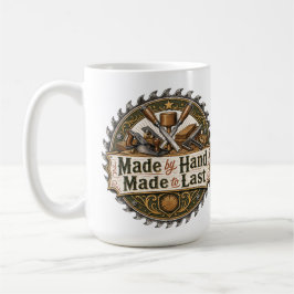 Caneca De Café Adesivo de Marcenaria Patrimonial Feito à Mão