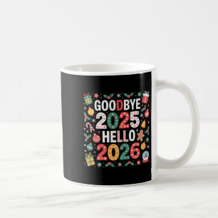 Caneca De Café Adeus 2025 Olá 2026 Feliz Natal Feliz Novo