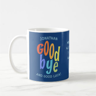 Caneca De Café Adeus Colorida e Boa Sorte.