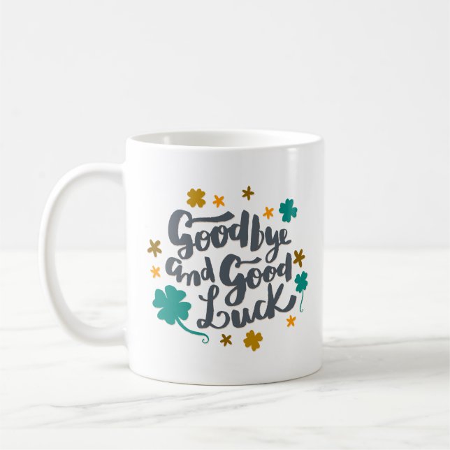 Caneca De Café Adeus E Boa Sorte (Esquerda)