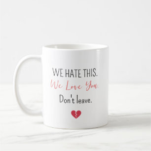 Caneca De Café Adeus Emocional Colega de Trabalho Não Vá