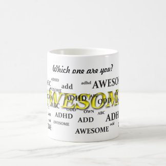 CANECA DE CAFÉ ADHD, ADICIONAM, IMPAR, IMPRESSIONANTE