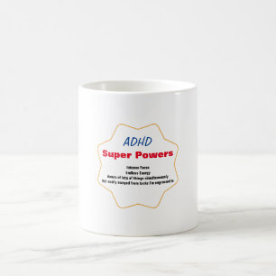 Caneca De Café AdHD Super Powers Mug