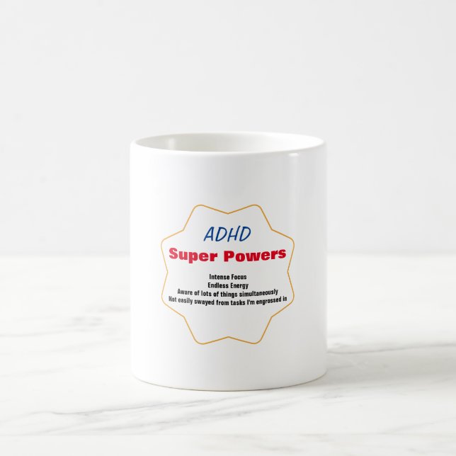 Caneca De Café AdHD Super Powers Mug (Centro)
