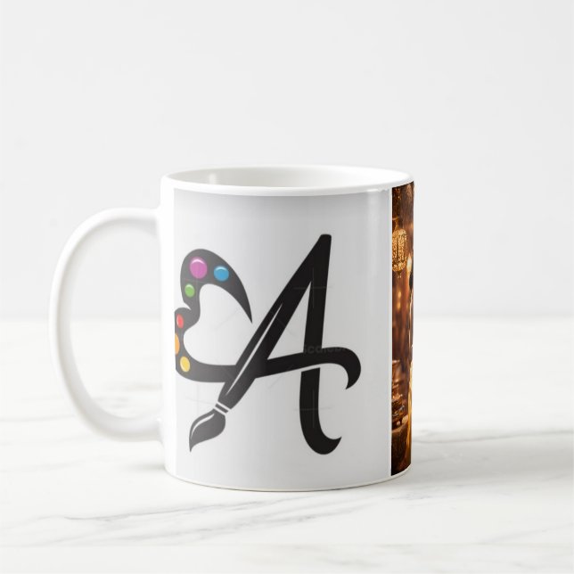 CANECA DE CAFÉ ADICIONAR A IMAGEM E O NOME DO CASAL MAIS TARDE (Esquerda)