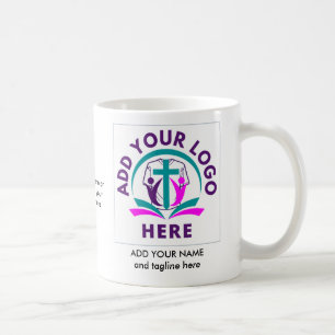 Caneca De Café ADICIONAR A SUA Merchandise da Igreja de Negócios 