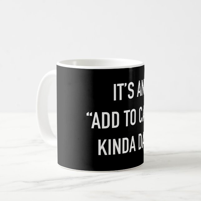 Caneca De Café Adicionar a um carrinho de compras engraçadas do d (Frente Esquerda)