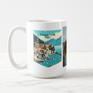 Caneca De Café Adicionar Foto Cinque Terre Itália, Viagem