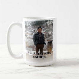 Caneca De Café Adicionar Foto e Texto Personalizado