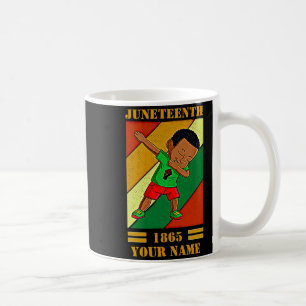 Caneca De Café adicionar nome editar texto juneteenth criança dab