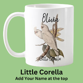 Caneca De Café Adicionar Nome Pequeno Corella - Animal australian