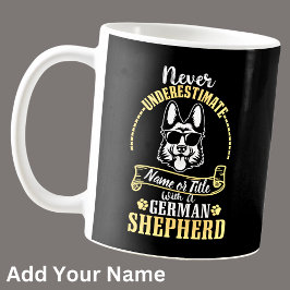 Caneca De Café Adicionar Nome / Título Nunca Subestimar, com um G
