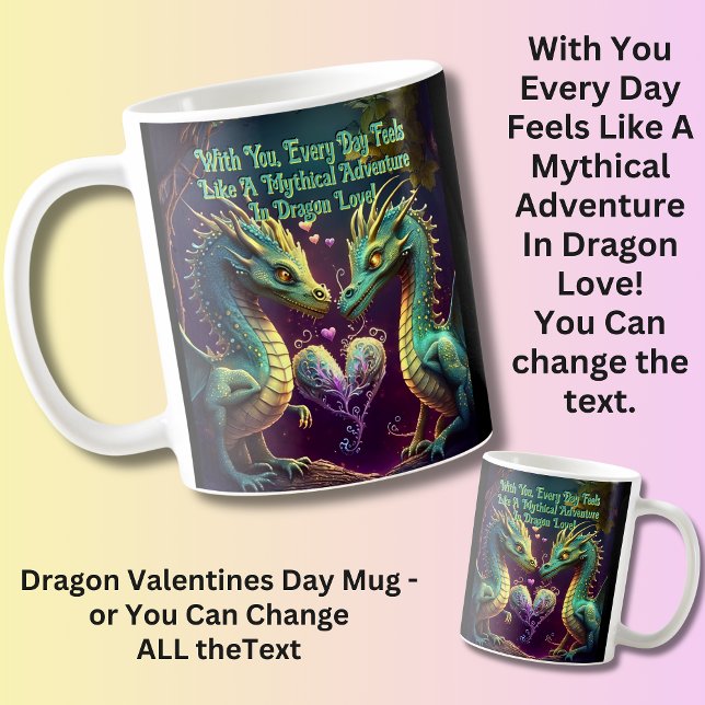 Caneca De Café Adicionar nomes, com você, todos os dias parecem m (Criador carregado)