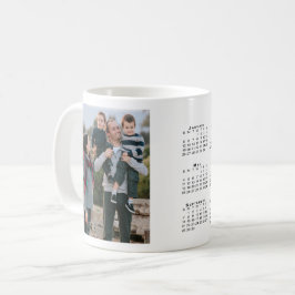 Caneca De Café Adicionar o Calendário Personalizado de Foto 2025
