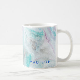 Caneca De Café Adicionar Seu Nome  Marble I