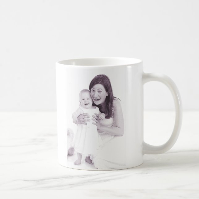 Caneca De Café Adicionar sua própria foto e nome pessoal (Direita)