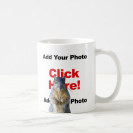 Caneca De Café Adicionar um esquilo personalizado Photobomb Adici
