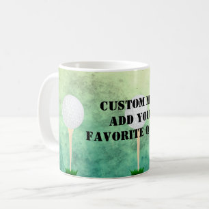 Caneca De Café adicione a sua própria citação personalizada desig