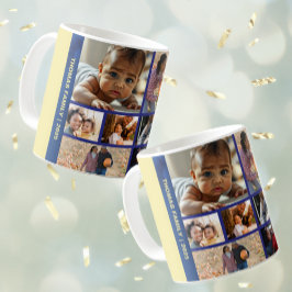 Caneca De Café Adicione fotos à colagem de fotos da família de an