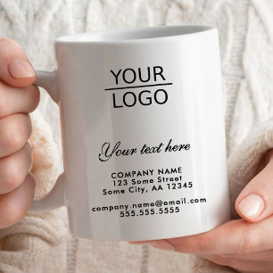 Caneca De Café Adicione seu logotipo com promoção de texto person