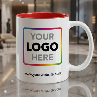 Caneca De Café Adicione seu logotipo e site | Promo empresarial p
