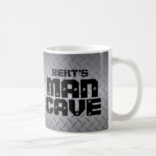 Caneca De Café Adicione Seu Nome Cave Diamondplate Mug
