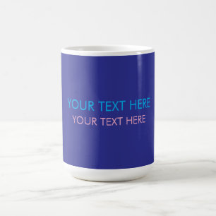Caneca De Café Adicione seu próprio slogan de texto minimalista m