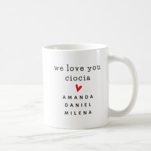 Caneca De Café Adicione Seu Próprio Texto & Nomes – Babcia Person