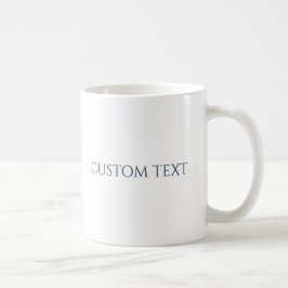 Caneca De Café Adicione Seu Próprio Texto, Presente Personalizado