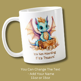 Caneca De Café Adicione texto, não está entesourando se é tesouro