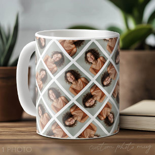 Caneca De Café Adicione uma foto para criar uma colagem louca