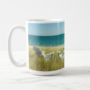 Caneca De Café Adirondack Chairs in the Dunes