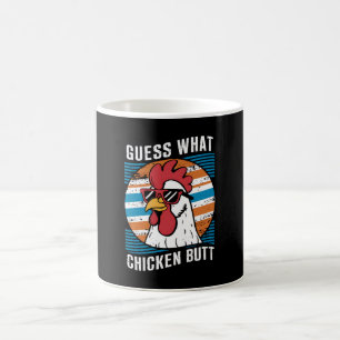 Caneca De Café Adivinha Que Bumbum De Frango Engraçado Lumera