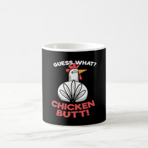 Caneca De Café Adivinha Que Galinha De Bumbum De Frango Cheira.