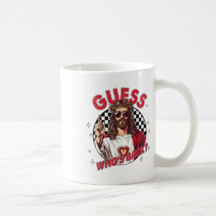 Caneca De Café Adivinha Quem Devolve Jesus Páscoa Engraçado Homen