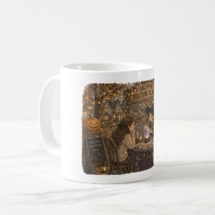 Caneca De Café Adivinhação de Halloween para Amantes de Festas de