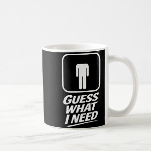 Caneca De Café Adivinhe o que precisa humor engraçado banheiro pi