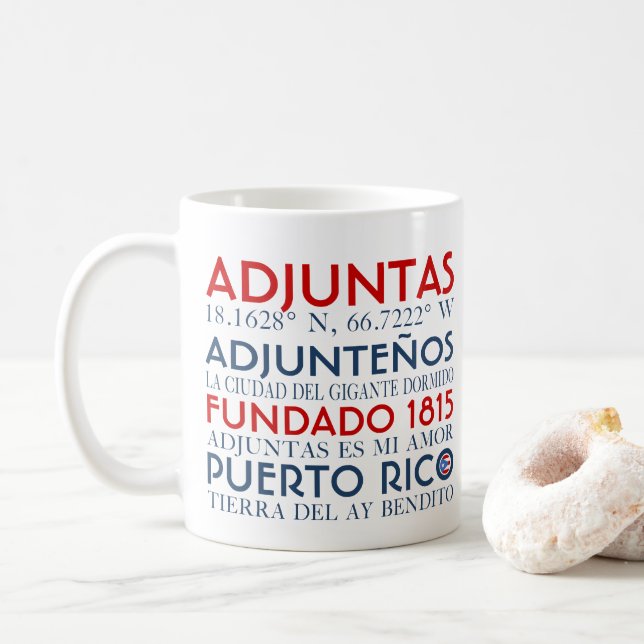 Caneca De Café Adjuntas, Porto Rico (Com Donut)
