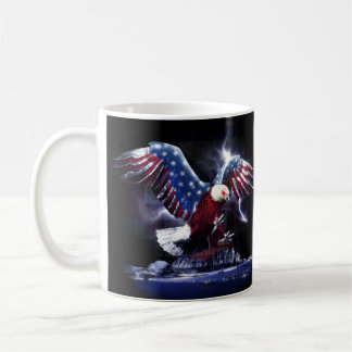 Caneca De Café Adler mit Flügeln der amerikanischen Flagge