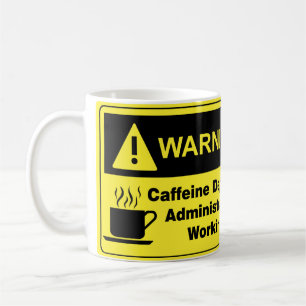 Caneca De Café Administrador de advertência da cafeína