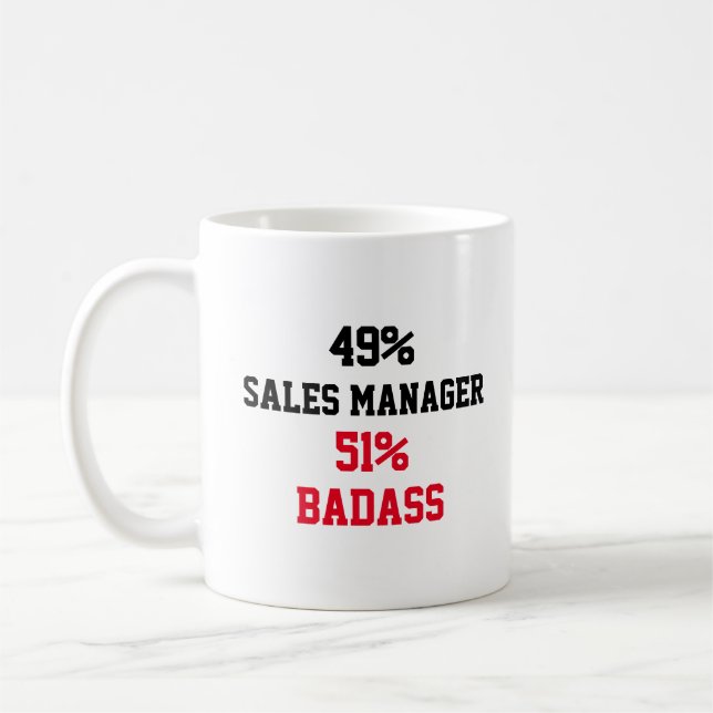 Caneca De Café Administrador de vendas Badass (Esquerda)